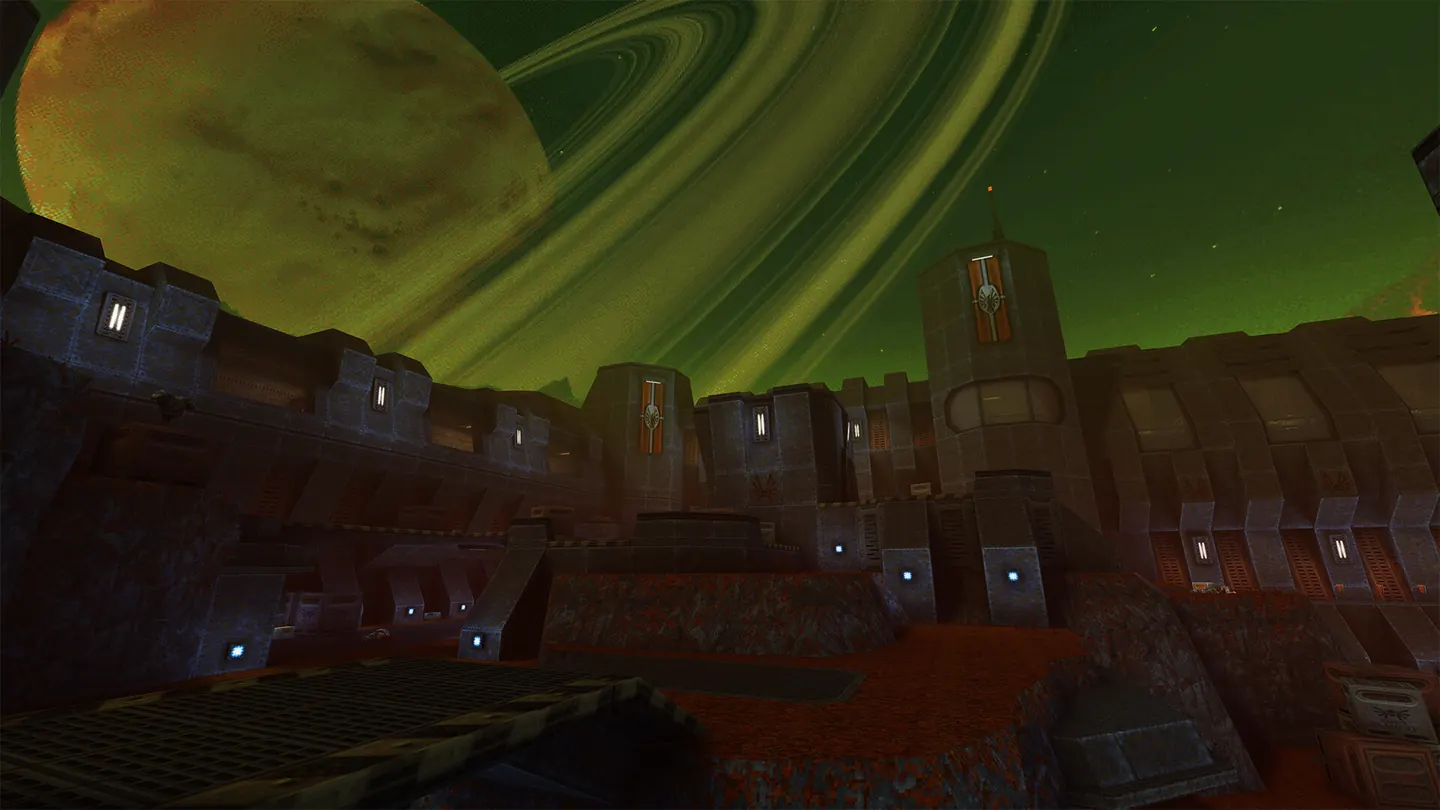 Quake II gameplay screenshot 1